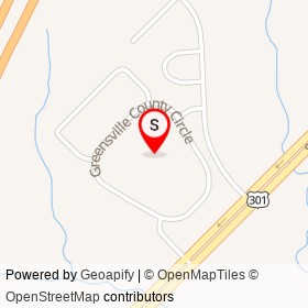 Greensville County Sheriff's Office on Greensville County Circle,  Virginia - location map