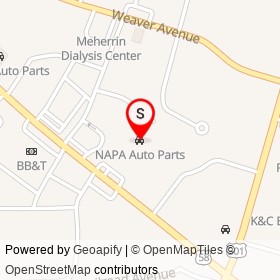 NAPA Auto Parts on Meherrin Lane, Emporia Virginia - location map