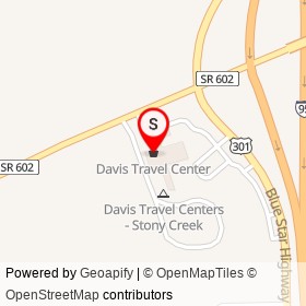 Davis Travel Center on St John Church Road,  Virginia - location map