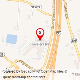 Travelers Inn on Sunnybrook Road,  Virginia - location map