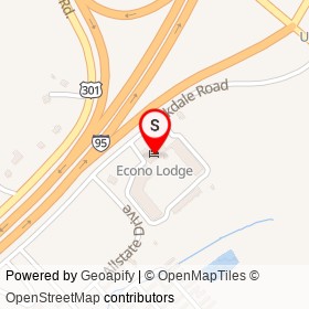Econo Lodge on Parkdale Road,  Virginia - location map