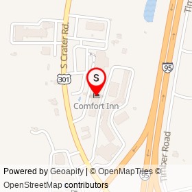 Comfort Inn on South Crater Road,  Virginia - location map