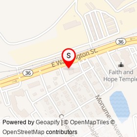 Citgo on East Washington Street, Petersburg Virginia - location map