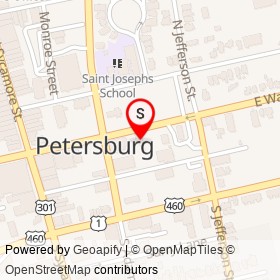 Collision Pros on East Washington Street, Petersburg Virginia - location map