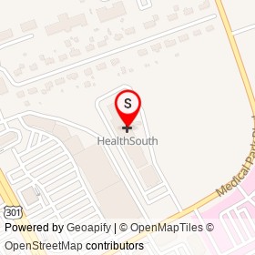 HealthSouth on Medical Park Boulevard, Petersburg Virginia - location map