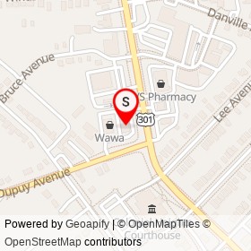 Wawa on Dupuy Avenue, Colonial Heights Virginia - location map
