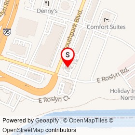 Exxon on Southpark Boulevard, Colonial Heights Virginia - location map