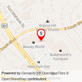 Family Dollar on South Crater Road, Petersburg Virginia - location map