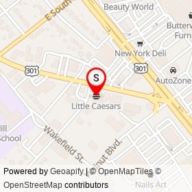 Little Caesars on South Sycamore Street, Petersburg Virginia - location map