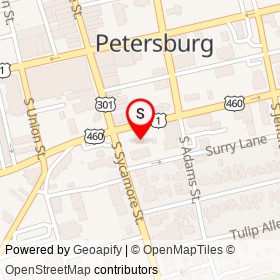 Qwik Mart on South Sycamore Street, Petersburg Virginia - location map