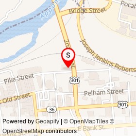 Croaker's Spot on River Street, Petersburg Virginia - location map