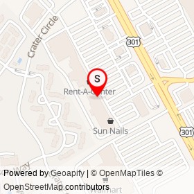 Beauty World on South Crater Road, Petersburg Virginia - location map