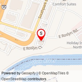 Discount Tire on East Roslyn Road, Colonial Heights Virginia - location map