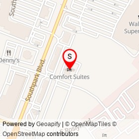 Comfort Suites on South Avenue, Colonial Heights Virginia - location map