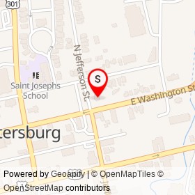 S&J Car Wash on East Washington Street, Petersburg Virginia - location map