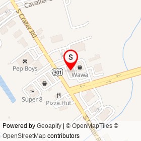 Wawa on South Crater Road, Petersburg Virginia - location map