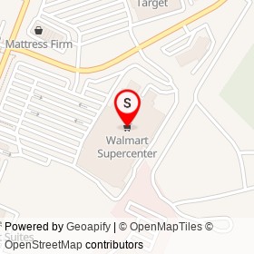Walmart Supercenter on Southpark Boulevard, Colonial Heights Virginia - location map