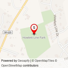 Howlett Line Park on ,  Virginia - location map
