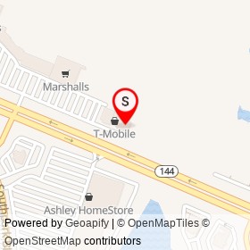 Mattress Warehouse on Temple Avenue, Colonial Heights Virginia - location map