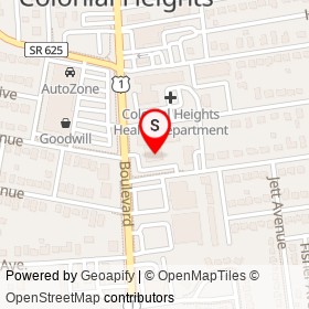 No Name Provided on Lyons Avenue, Colonial Heights Virginia - location map