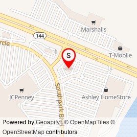 LongHorn Steakhouse on Southpark Boulevard, Colonial Heights Virginia - location map