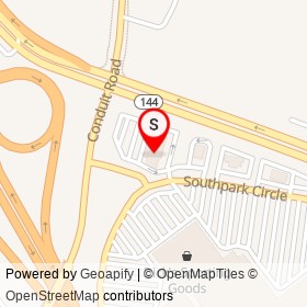 Golden Corral on Southpark Circle, Colonial Heights Virginia - location map