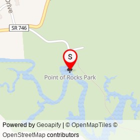Point of Rocks Park on ,  Virginia - location map
