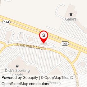 Applebee's on Southpark Circle, Colonial Heights Virginia - location map