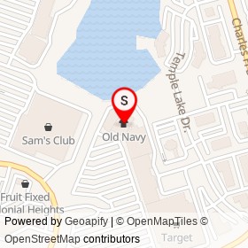 Old Navy on Temple Lake Drive, Colonial Heights Virginia - location map