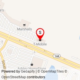 T-Mobile on Temple Avenue, Colonial Heights Virginia - location map