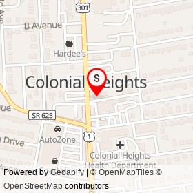 NAPA Auto Parts on Boulevard, Colonial Heights Virginia - location map