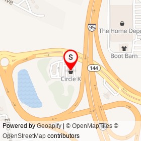 Circle K on Temple Avenue, Colonial Heights Virginia - location map