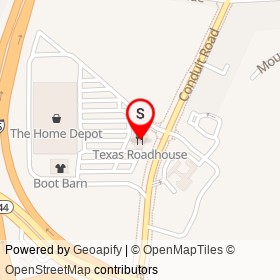 Texas Roadhouse on Conduit Road, Colonial Heights Virginia - location map