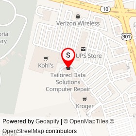Tailored Data Solutions Computer Repair on Blithe Drive, Chester Virginia - location map