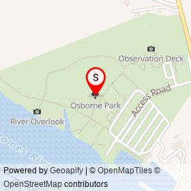 Osborne Park on ,  Virginia - location map
