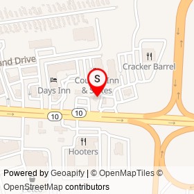 Uppy's on West Hundred Road, Chester Virginia - location map