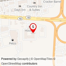 Suburban Extended Stay Hotel on West Hundred Road, Chester Virginia - location map