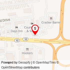 Exxon on Redwater Creek Road, Chester Virginia - location map
