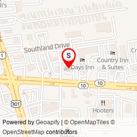 Burger King on West Hundred Road, Chester Virginia - location map