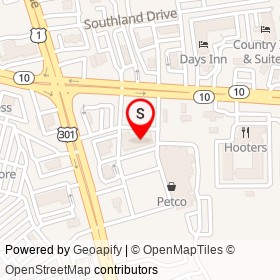 Manchester Cleaners on Jefferson Davis Highway, Chester Virginia - location map