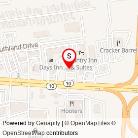 AutoWorld of Chester on West Hundred Road, Chester Virginia - location map
