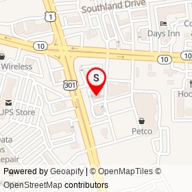 Shoney's on Jefferson Davis Highway, Chester Virginia - location map
