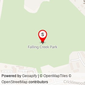 Falling Creek Park on ,  Virginia - location map