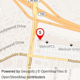 Tasty's Chicken & Bread on Meadowdale Boulevard,  Virginia - location map