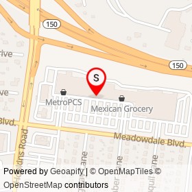 El Paraiso Restaurant on Meadowdale Boulevard,  Virginia - location map