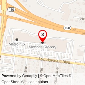Mexican Grocery on Meadowdale Boulevard,  Virginia - location map