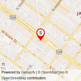 Switch on West Broad Street, Richmond Virginia - location map