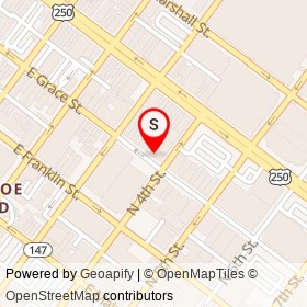 Sassy Jones Boutique on East Grace Street, Richmond Virginia - location map