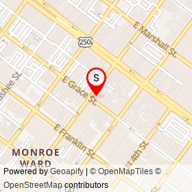 Genesis Barbershop on North 2nd Street, Richmond Virginia - location map