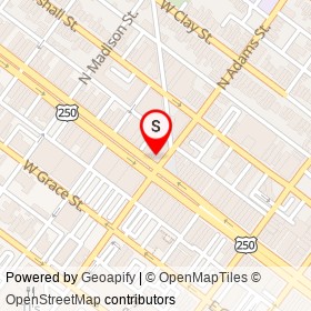 Serendipity on West Broad Street, Richmond Virginia - location map